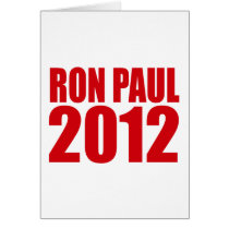RON PAUL 2012 (Bold) Card