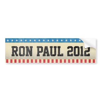 Ron Paul 2012 Bumpersticker bumpersticker