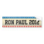 Ron Paul 2012 Bumpersticker Bumper Sticker