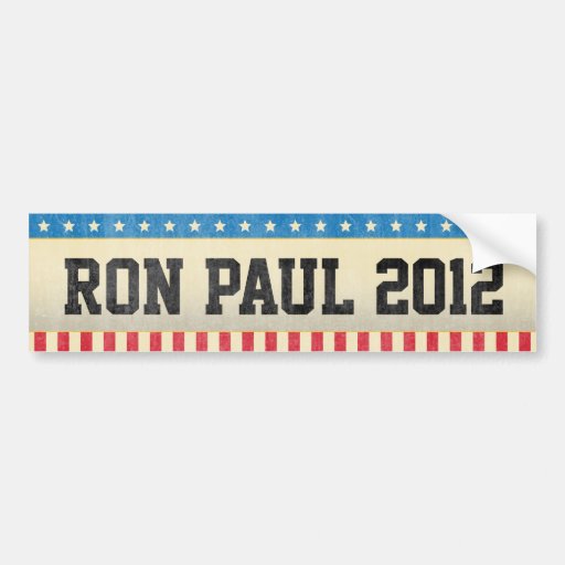 Ron Paul 2012 Bumpersticker Bumper Sticker