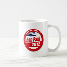 Ron Paul 2012 button Coffee Mugs