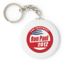 Ron Paul 2012 button Key Chains