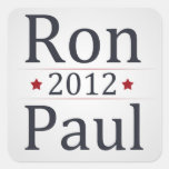 Ron Paul 2012 Campaign Square Sticker