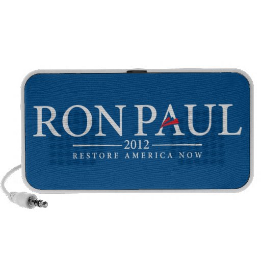 Ron Paul 2012 Doodle Mp3 Speakers