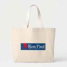 Ron Paul 2012 - El cambio que necesitamos Bolsa Lienzo
