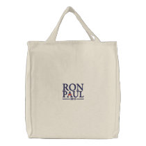 Ron Paul 2012 Embroidered Bag