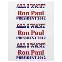 Ron Paul 2012 Flyer Design
