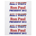 Ron Paul 2012 Flyer Design