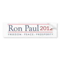 Ron Paul 2012 Freedom Peace Prosperity Bumper Stickers