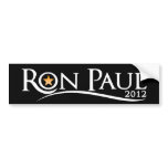 Ron Paul 2012 Gold Star Bumper Sticker