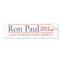 Ron Paul 2012 Last Chance for Liberty Bumper Sticker