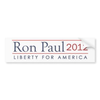 Ron Paul 2012 Liberty for America Big bumpersticker