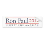 Ron Paul 2012  Liberty for America Big bumper stickers