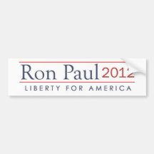 Ron Paul 2012 Liberty for America Bumper Stickers