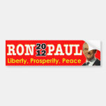 Ron Paul 2012 - Liberty, Prosperity, Peace Bumper Sticker