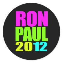 RON PAUL 2012 NEON stickers