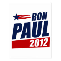 RON PAUL 2012 POSTCARD
