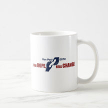 Ron Paul 2012: Real Hope, Real Change Coffee Mugs