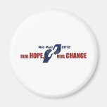 Ron Paul 2012: Real Hope, Real Change Fridge Magnet