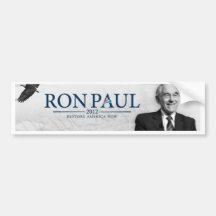 Ron Paul 2012 - Restore America Now - Bumper Stick Bumper Stickers