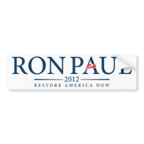 Ron Paul 2012 Restore America Now Bumper Sticker