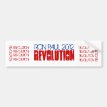 RON PAUL 2012 REVOLUTION BUMPER STICKER