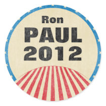 Ron Paul 2012 Round Stickers