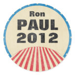 Ron Paul 2012 Round Stickers