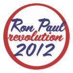 Ron Paul 2012 Round Sticker