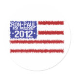 ron paul 2012 round stickers
