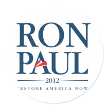 Ron Paul 2012 Round Sticker