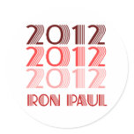 RON PAUL 2012 VINTAGE ROUND STICKER