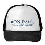 Ron Paul 2012 - Vote for Liberty (Navy blue text) Hats