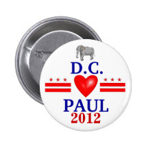 Ron Paul 2012 Washington DC Button