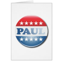 RON PAUL CAMPAIGN BUTTON GREETING CARDS