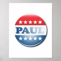 RON PAUL CAMPAIGN BUTTON POSTER