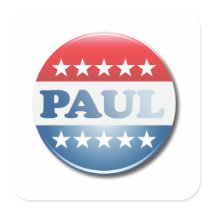 RON PAUL CAMPAIGN BUTTON SQUARE STICKERS