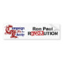 Ron Paul Campaign For Liberty Revolution Bumper Sticker Ron Paul Campaign For Liberty Revolution Bumper Sticker