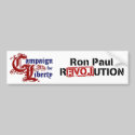 Ron Paul Campaign For Liberty Revolution bumper stickers