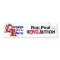 Ron Paul Campaign For Liberty Revolution bumper stickers by boomdiada Ron Paul Campaign For Liberty Revolution bumper stickers
