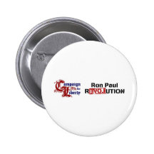 Ron Paul Campaign For Liberty Revolution Pinback Button