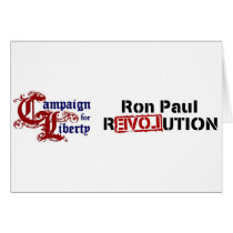 Ron Paul Campaign For Liberty Revolution cards