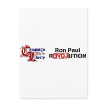 Ron Paul Campaign For Liberty Revolution postcards