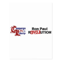 Ron Paul Campaign For Liberty Revolution Post Cards