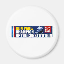 Ron Paul: Champion of the Constitution Refrigerator Magnet