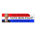 Ron Paul color bumper sticker bumper stickers