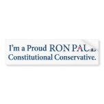 Ron Paul Conservative Bumper Sticker