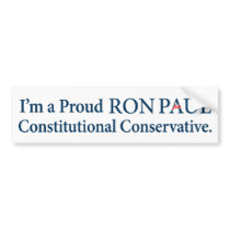 Ron Paul Conservative Bumper Sticker
