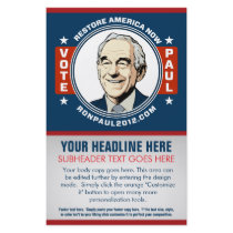 Ron Paul Customizable Flyer