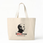Ron Paul face Stencil - Revolution bags
